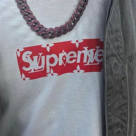 supreme louis vuitton t shirt real vs fake|louis vuitton supreme box logo.